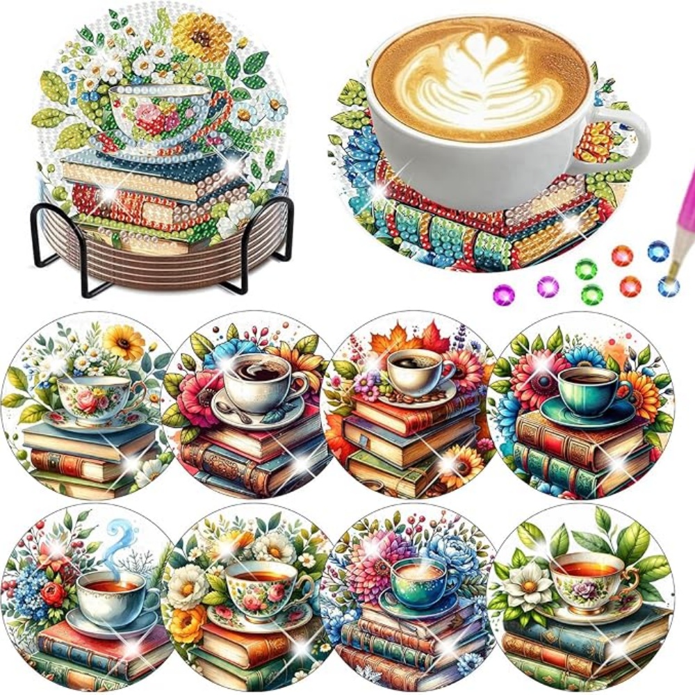 Graph Paper Pad - 8PCS/DIY Diamond Art Painting Coasters with