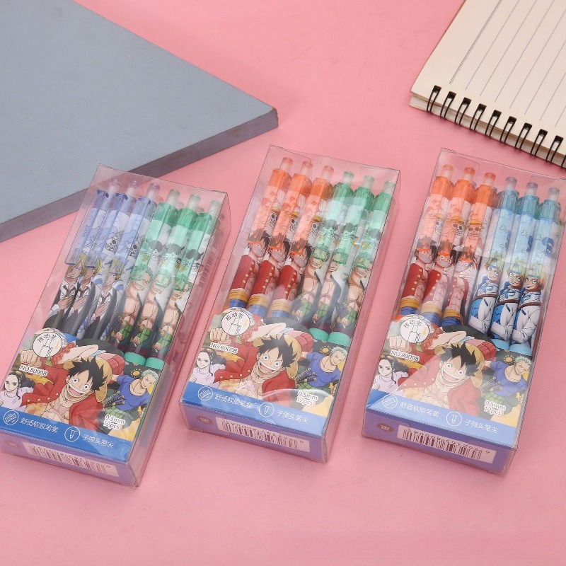 Gel Ink Pen Set - Anime One Piece Gel Pen Cute