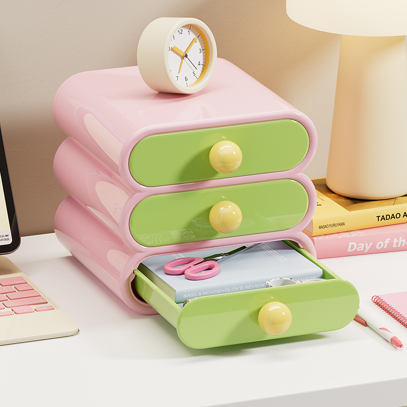 Stationery Warehouse - Uforu Dopamine Desk Organizer, 3-Tier Drawer