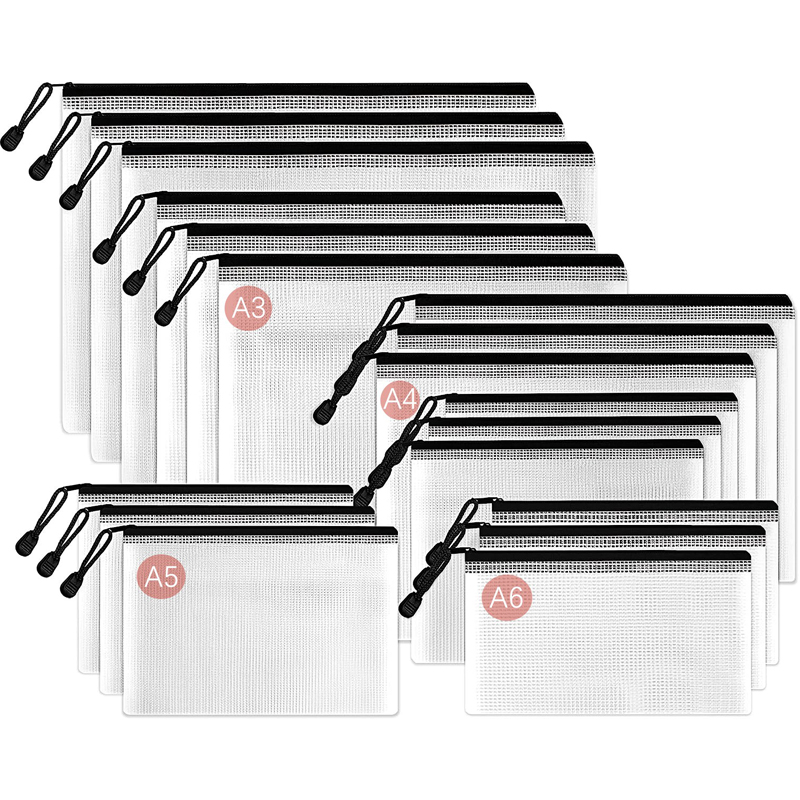 Mesh Zipper Storage Bag Docume - File Folder Hanging 评论和价格