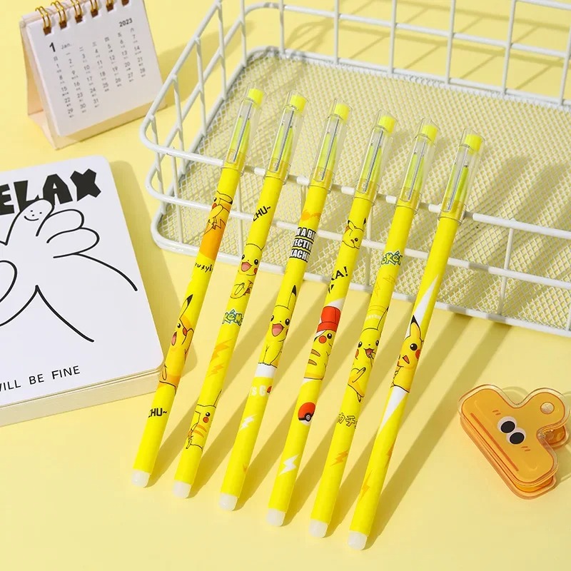 12Pcs Pokemon Pikachu Erasable - Office Supply Office Stationery Items 评论和价格