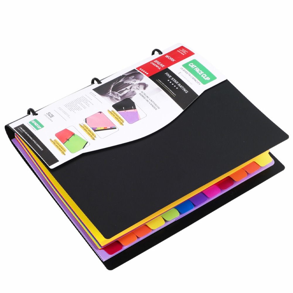 3 Ring Loose-leaf File Folder  - Paper Punch 3 Hole 评论和价格