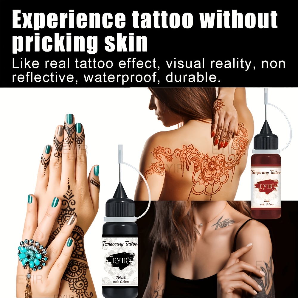 12 Colors Temporary Tattoo Gel - Gel Ink Pen Set 评论和价格
