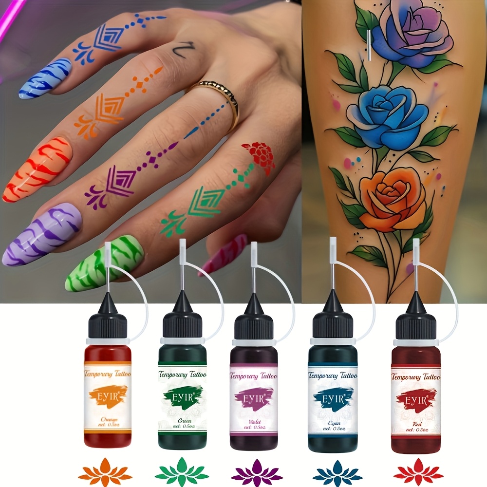 12 Colors Temporary Tattoo Gel - Gel Ink Pen Set 评论和价格