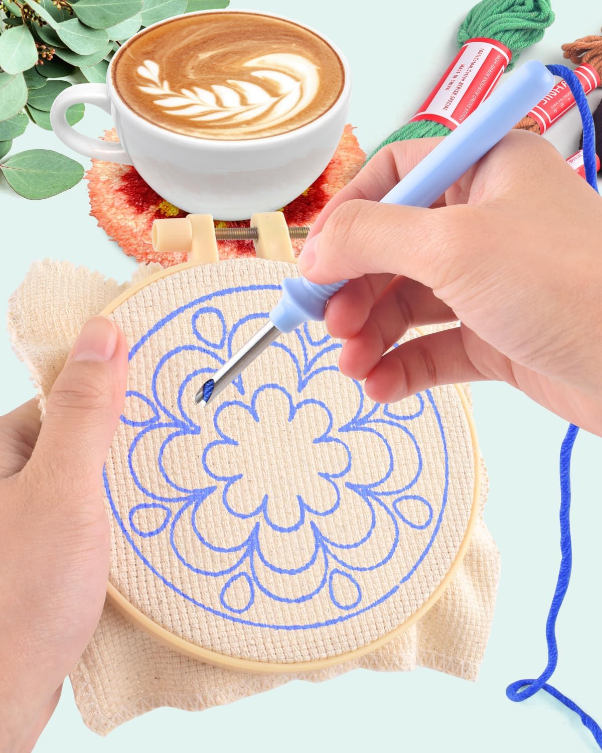 6pcs Punch Needle Embroidery K - Graph Paper Pad 评论和价格