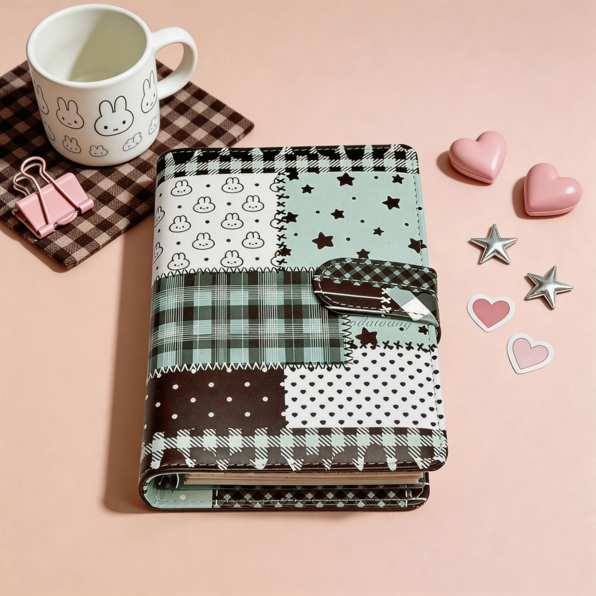 A6 Green Spliced Grid Notebook - Graph Paper Pad 评论和价格
