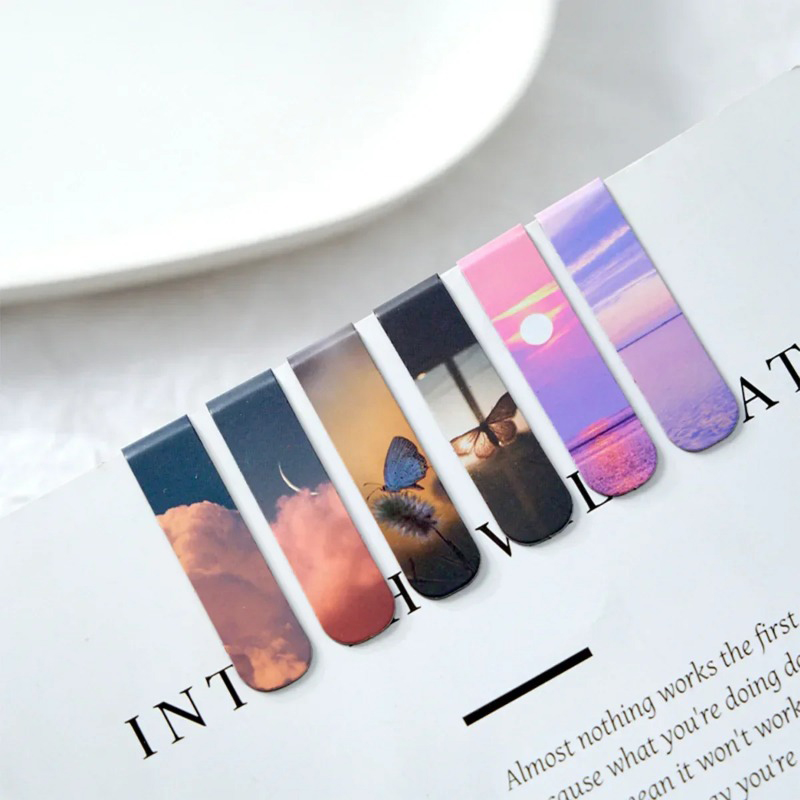 2Pcs/Set Fantasy Clouds Bookma - Paperclip Magnetic Set 评论和价格