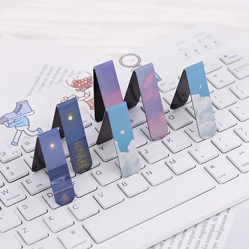 2Pcs/Set Fantasy Clouds Bookma - Paperclip Magnetic Set 评论和价格