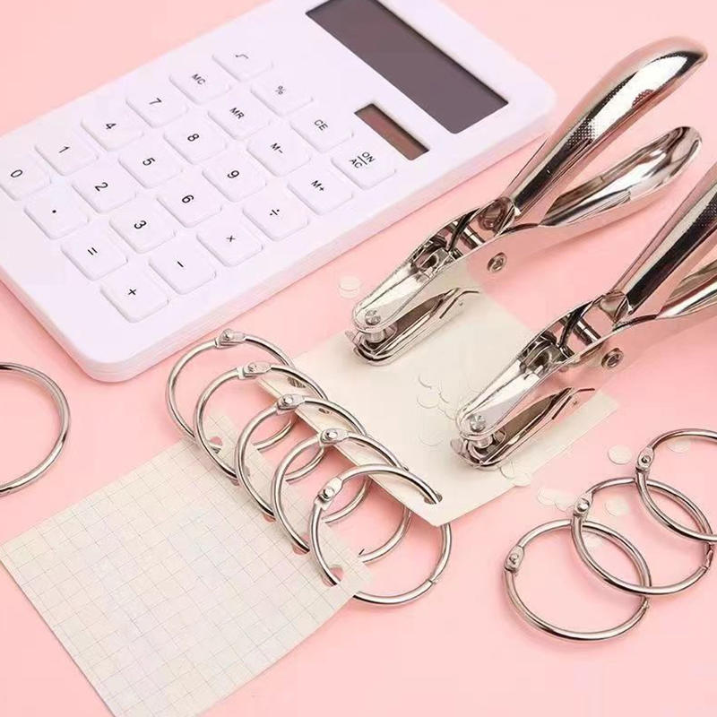 Hand Held Metal Stationery Rou - Paper Punch 3 Hole 评论和价格